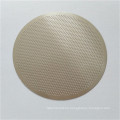 High precision chemical etched stainless steel coffee filter disc